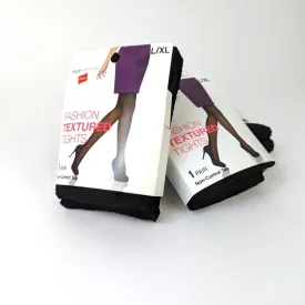 - NWB Hanes Fashion Textured Tights XL