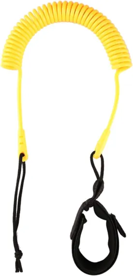 Coiled Surfboard Leash Leg Rope Stand Up Paddle Board Leash With Adjustable Thigh Ankle Cuff SUPs Leash For Safe Surfing