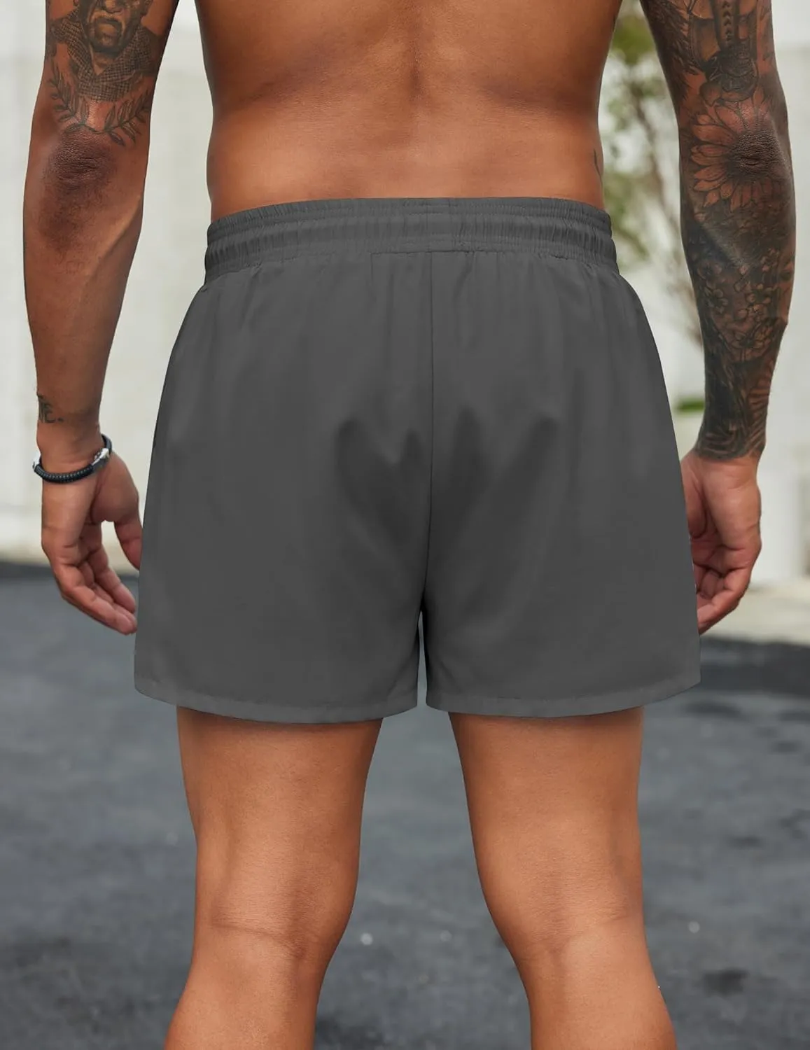 COOFANDY Men's Swim Trunks Quick Dry Bathing Suit with Pockets Swimwear Beach Board Short Swimsuit S-XXL