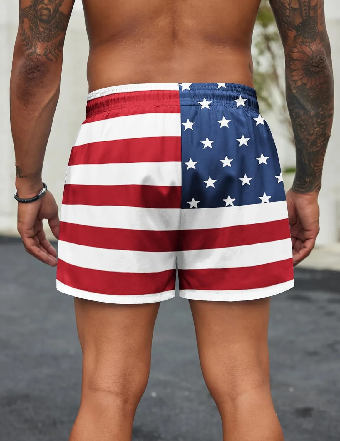 COOFANDY Men's Swim Trunks Quick Dry Bathing Suit with Pockets Swimwear Beach Board Short Swimsuit S-XXL