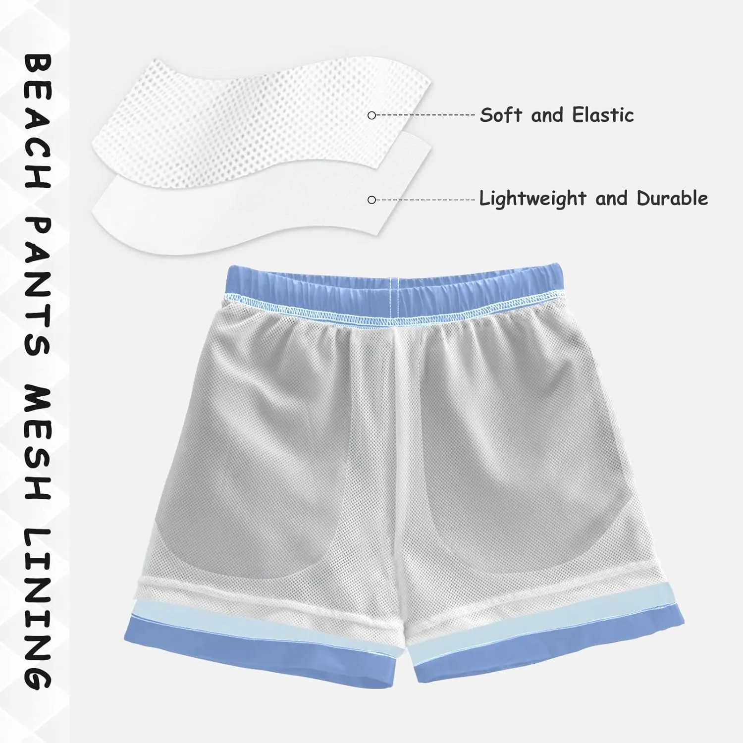DOMIKING Neon Green Boys' Swim Trunks Mesh Lining Toddler Swim Shorts Quick Dry for Kids Adjustable Waist 2T-16