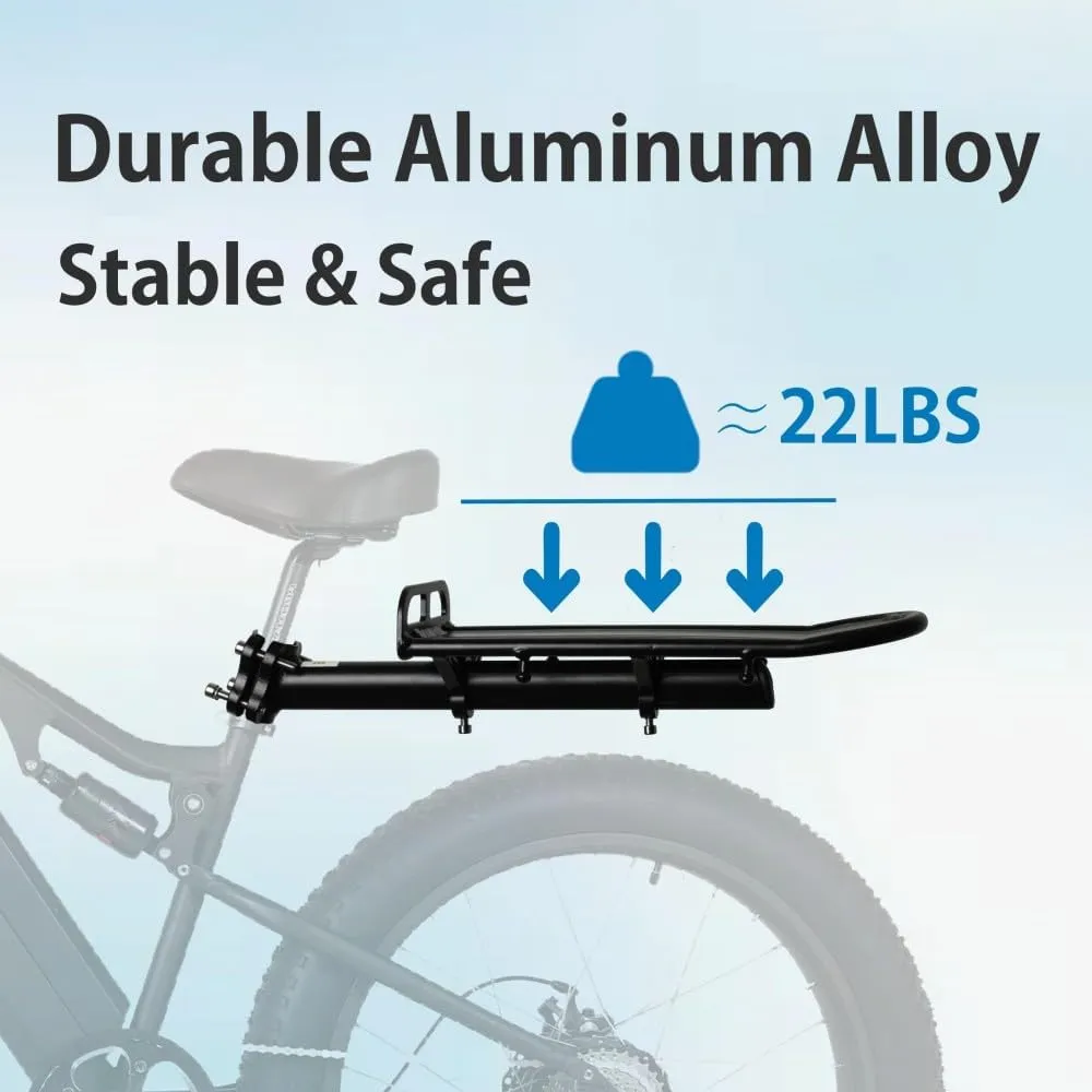 Fat Tire Bike Rack and Electric Bike Rack, Parrilla para Bicicletas Trasera, Ideas as Cargo Rack with Load Capacity