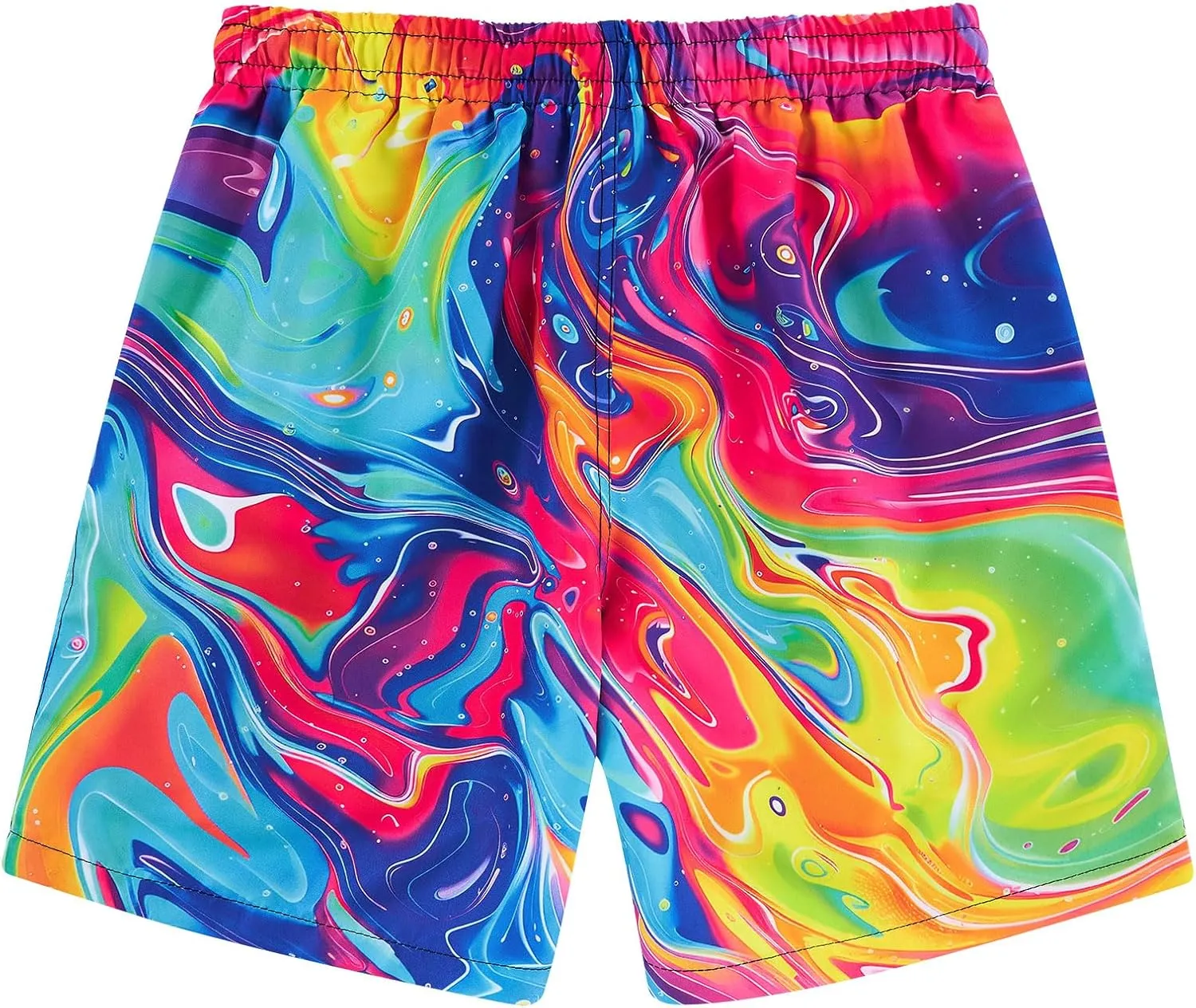 Idgreatim 5-16T Boys Swim Trunks with Compression Liner Summer Beach Quick Dry Swimsuit Bathing Suit