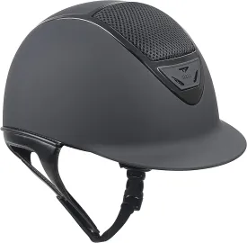 IRH XLT Horse Riding Helmet, Matte Black with Glossy Frame (X-Large)