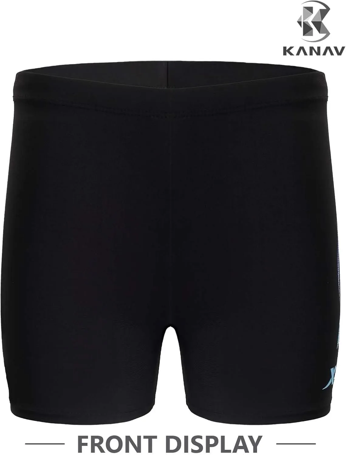 KANAV Men's Athletic Swim Jammers Quick Dry Square Leg Swimsuit for Men Drag Suits for Swimming Training Racing Swim Briefs