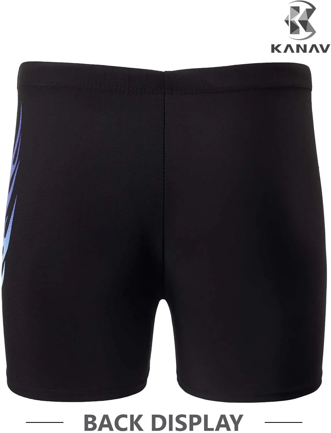 KANAV Men's Athletic Swim Jammers Quick Dry Square Leg Swimsuit for Men Drag Suits for Swimming Training Racing Swim Briefs
