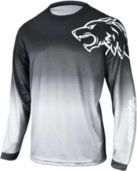 Men's Mountain Bike Shirts Long Sleeve MTB Off-Road Motocross Jersey Quick Dry&Moisture-Wicking