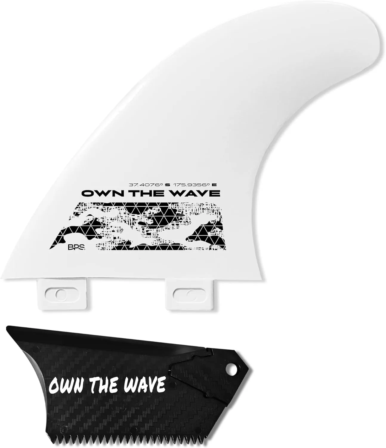 Own the Wave New Zealand Surfboard Fins Thruster Fins Set High Performance Fiberglass Reinforced 60% Recycled Nylon Plastic FCS G5 M5 for Surf Board, Shortboard, Longboard