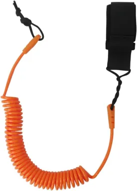 Premium Coiled SUP Leash 10 FT Surfboard Leash Sup Leg Rope Strap Stand Up Paddleboard Leash - Orange