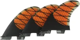 Surf & SUP Fin Surfboard Fin G3/G5/K2.1 Honeycomb Carbon Fiber Surfing Rudder Surfboard Propeller Paddle Board Fin Replacement for Longboard Surfboard & Paddleboard ( Color : Orange , Size : K2.1 )