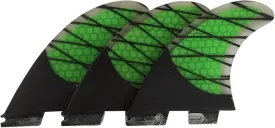 ZHU-CL Surf & SUP Fin Surfboard Fin G3/G5/K2.1 Honeycomb Carbon Fiber Surfing Rudder Surfboard Propeller Paddle Board Fin Replacement for Longboard Surfboard & Paddleboard (Color : Green, Size : G3)